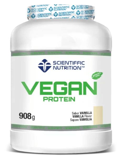 Proteína vegana 908g de Scientiffic - mezcla de guisante y arroz para músculo