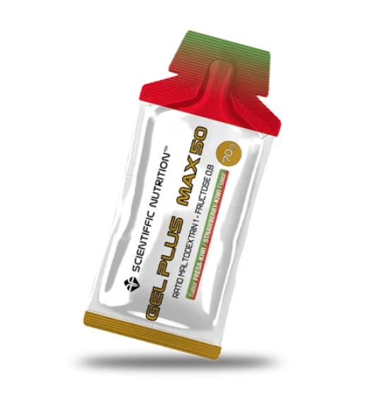Gel Plus Max 50 - gel energético con carbohidratos y electrolitos para resistencia deportiva