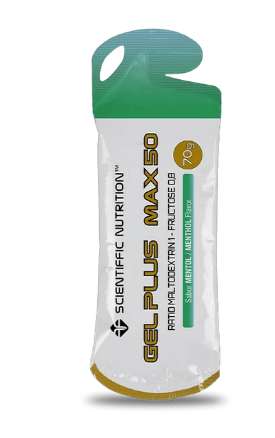 Gel Plus Max 50 - gel energético con carbohidratos y electrolitos para resistencia deportiva