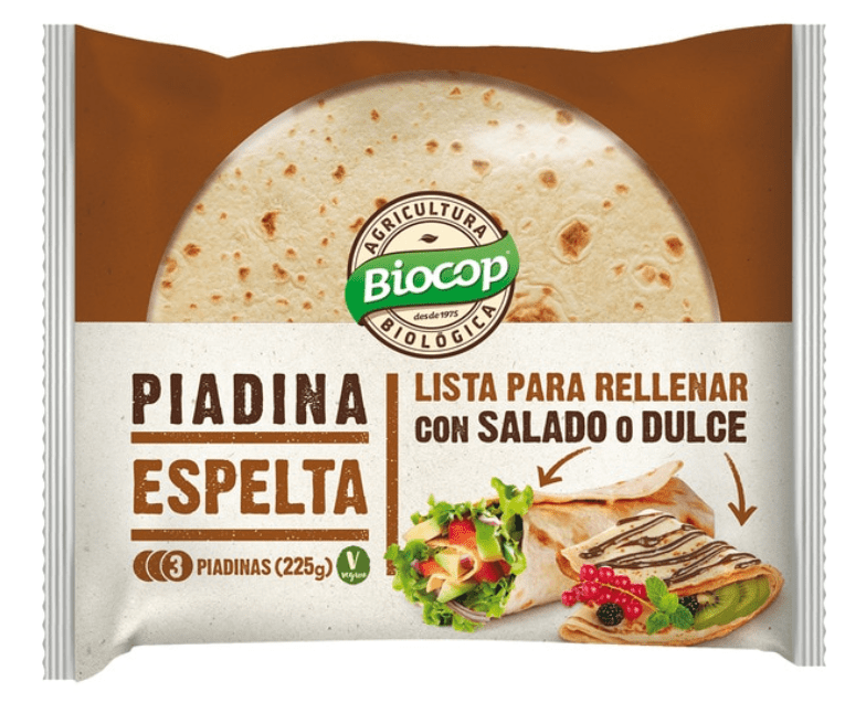 Piadina de trigo espelta